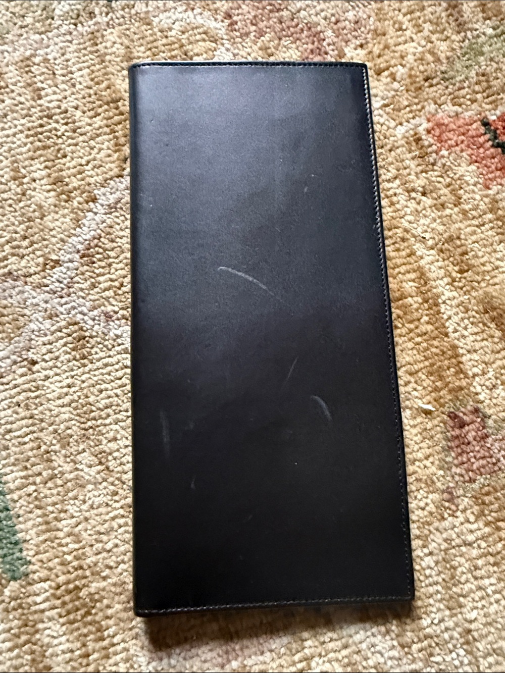 Classic Black Leather Portfolio